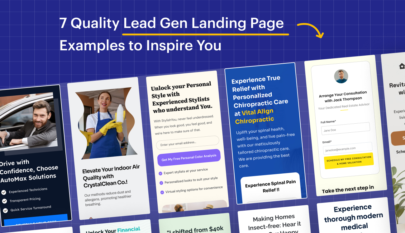 7 Quality Lead Generation Landing Page Templates To Inspire You