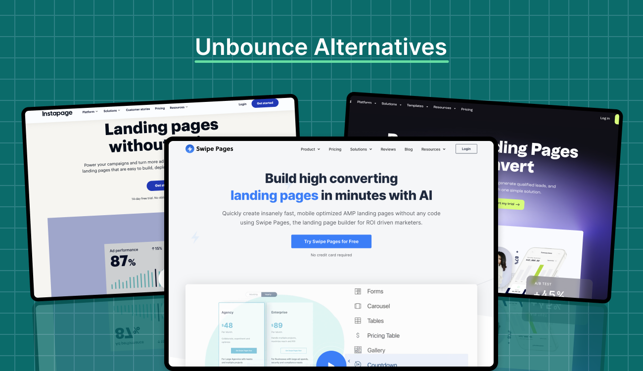 10 Best Unbounce Alternatives to Build High-Converting Landing Pages