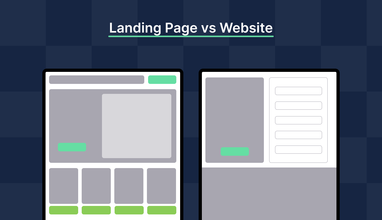 Example of a high-converting landing page template