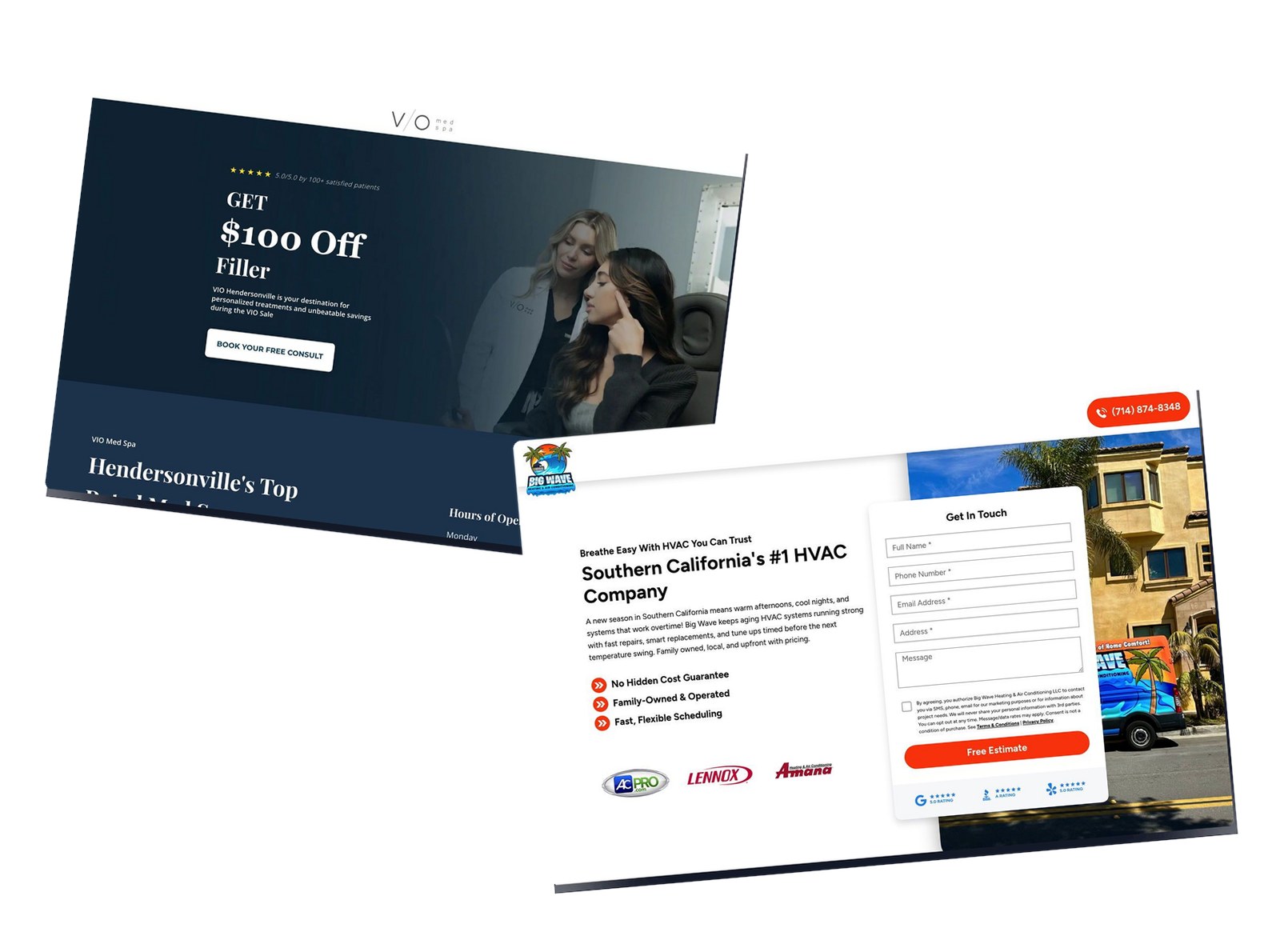 7 Best Local Business Landing Page Examples of 2026